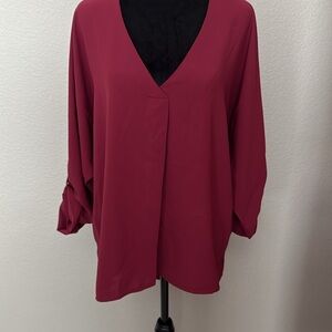 Women’s top, burgundy, size L and navy blue, size L